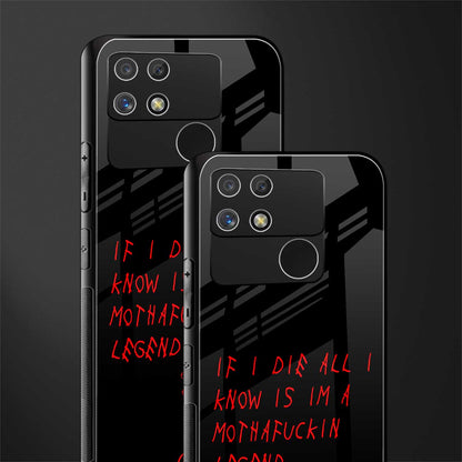 i am a legend back phone cover | glass case for realme narzo 50a