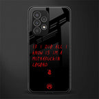 i am a legend back phone cover | glass case for samsung galaxy a23