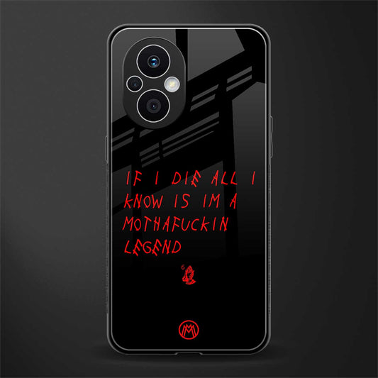i am a legend back phone cover | glass case for oppo f21 pro 5g
