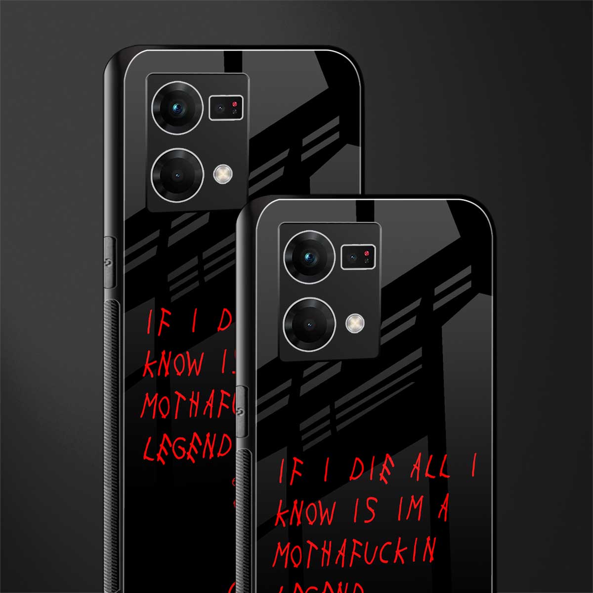 i am a legend back phone cover | glass case for oppo f21 pro 4g