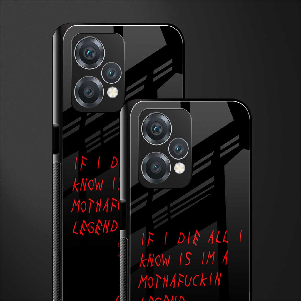 i am a legend back phone cover | glass case for oneplus nord ce 2 lite 5g