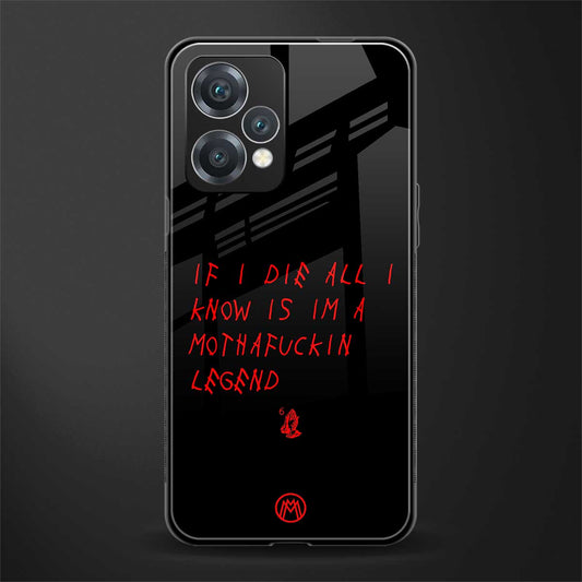 i am a legend back phone cover | glass case for oneplus nord ce 2 lite 5g