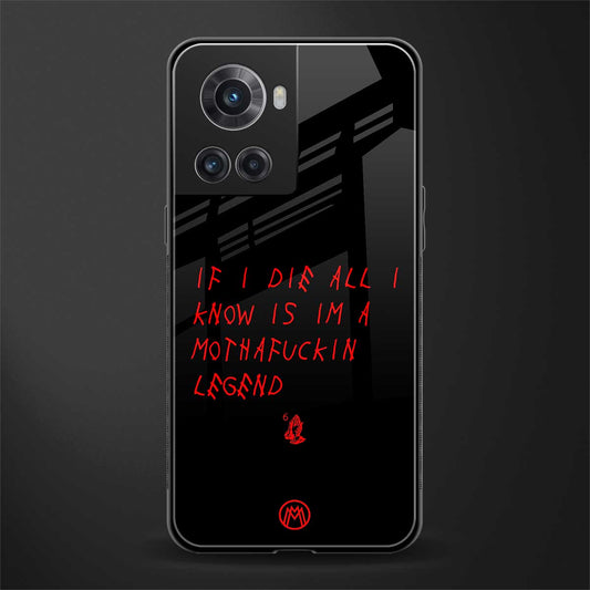 i am a legend back phone cover | glass case for oneplus 10r 5g
