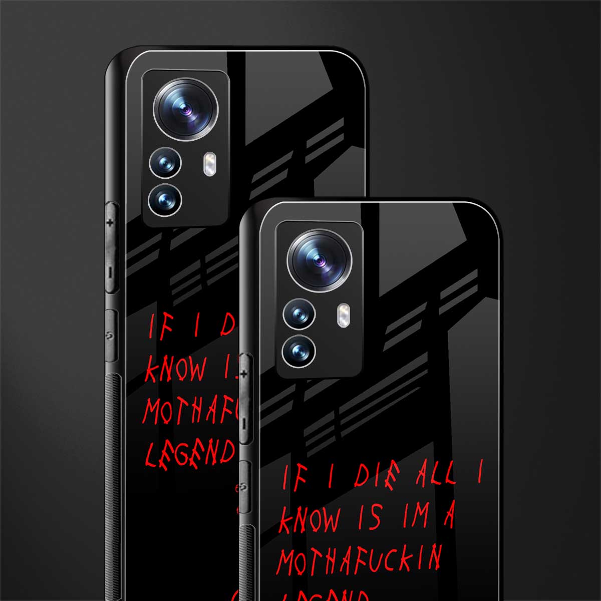 i am a legend back phone cover | glass case for xiaomi 12 pro