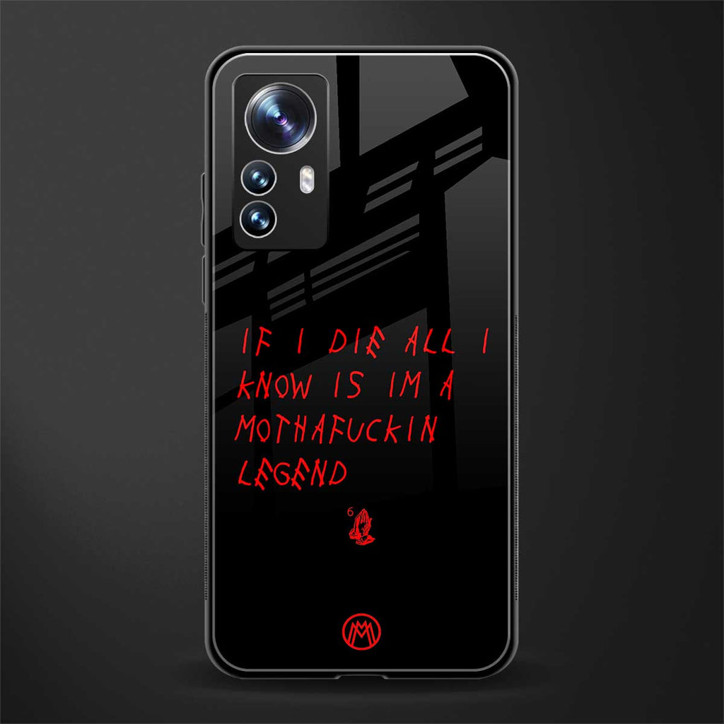 i am a legend back phone cover | glass case for xiaomi 12 pro