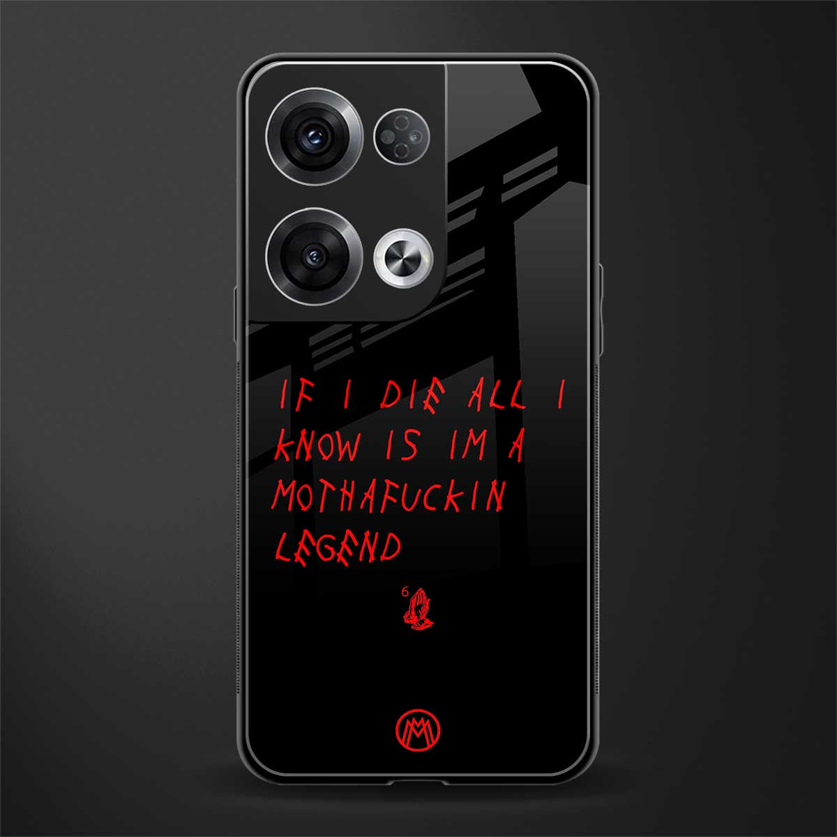 i am a legend back phone cover | glass case for oppo reno 8 pro