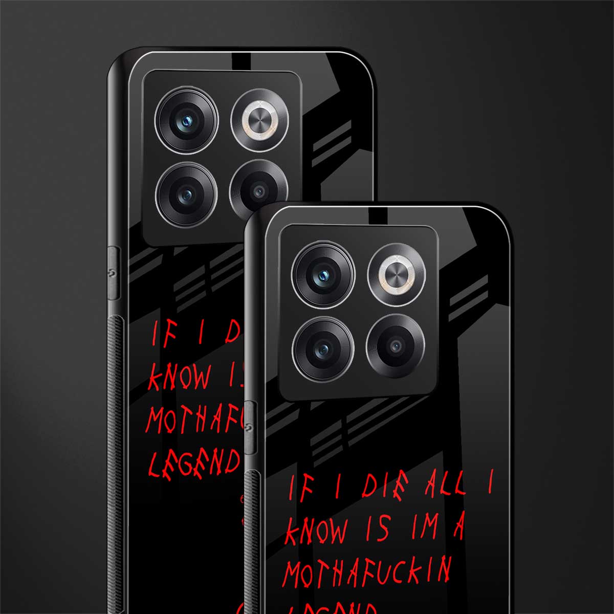 i am a legend back phone cover | glass case for oneplus 10t