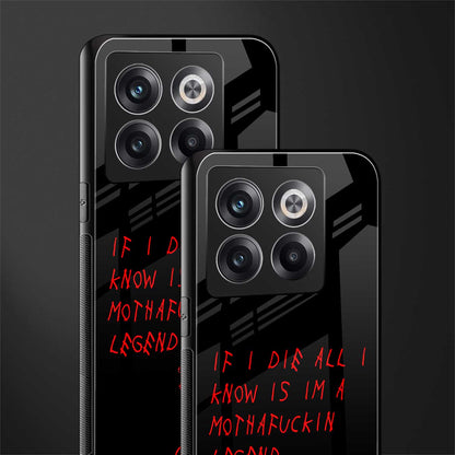 i am a legend back phone cover | glass case for oneplus 10t