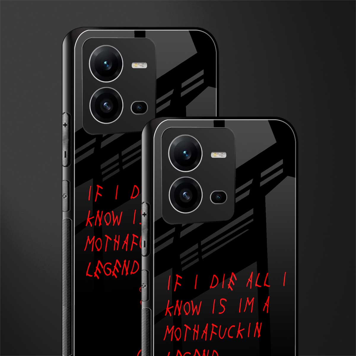 i am a legend back phone cover | glass case for vivo v25-5g