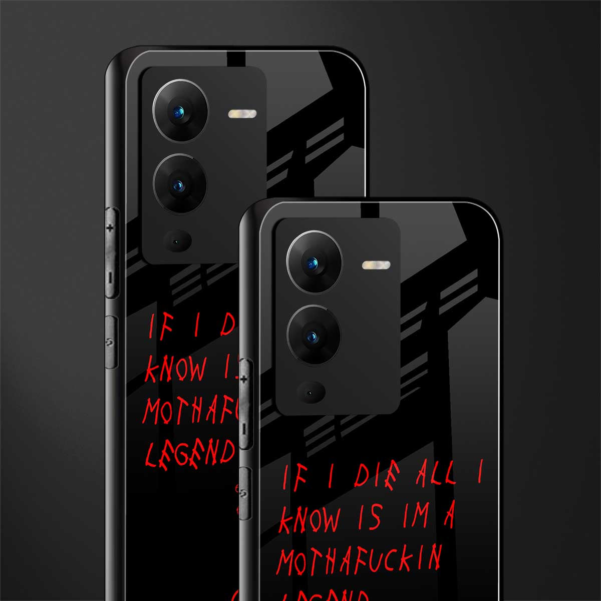 i am a legend back phone cover | glass case for vivo v25 pro 5g