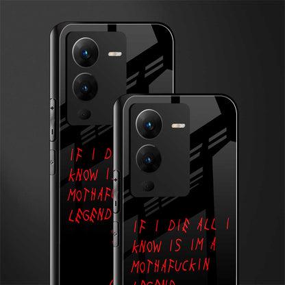 i am a legend back phone cover | glass case for vivo v25 pro 5g