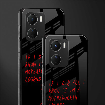i am a legend back phone cover | glass case for vivo y16