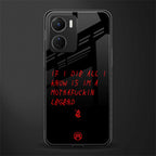 i am a legend back phone cover | glass case for vivo y16