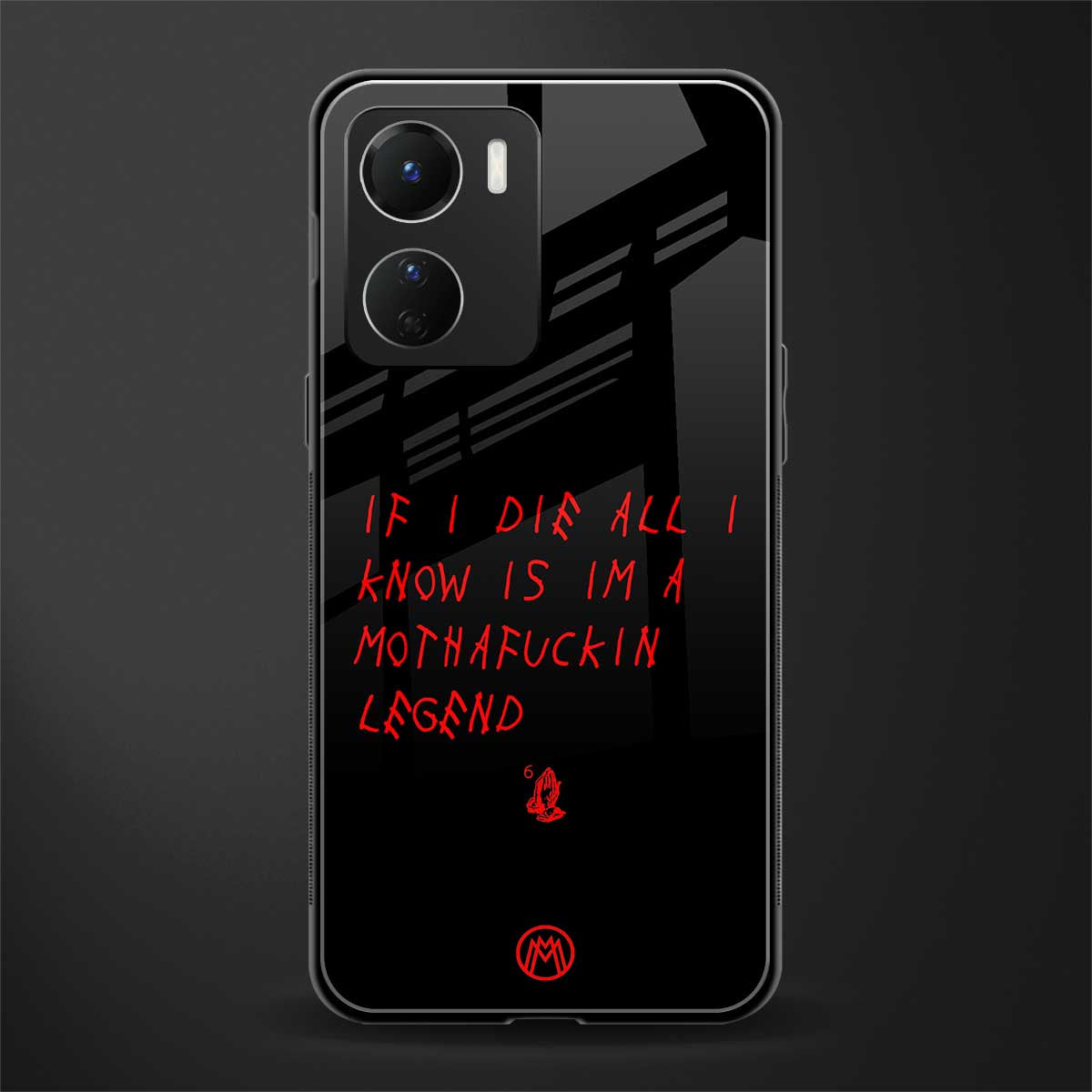 i am a legend back phone cover | glass case for vivo y16
