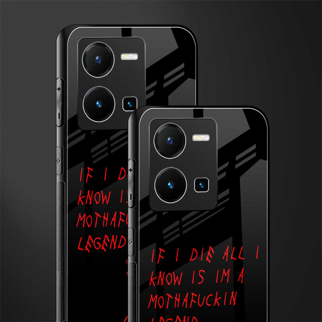 i am a legend back phone cover | glass case for vivo y35 4g
