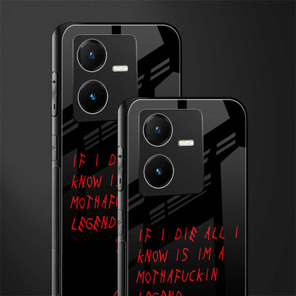 i am a legend back phone cover | glass case for vivo y22
