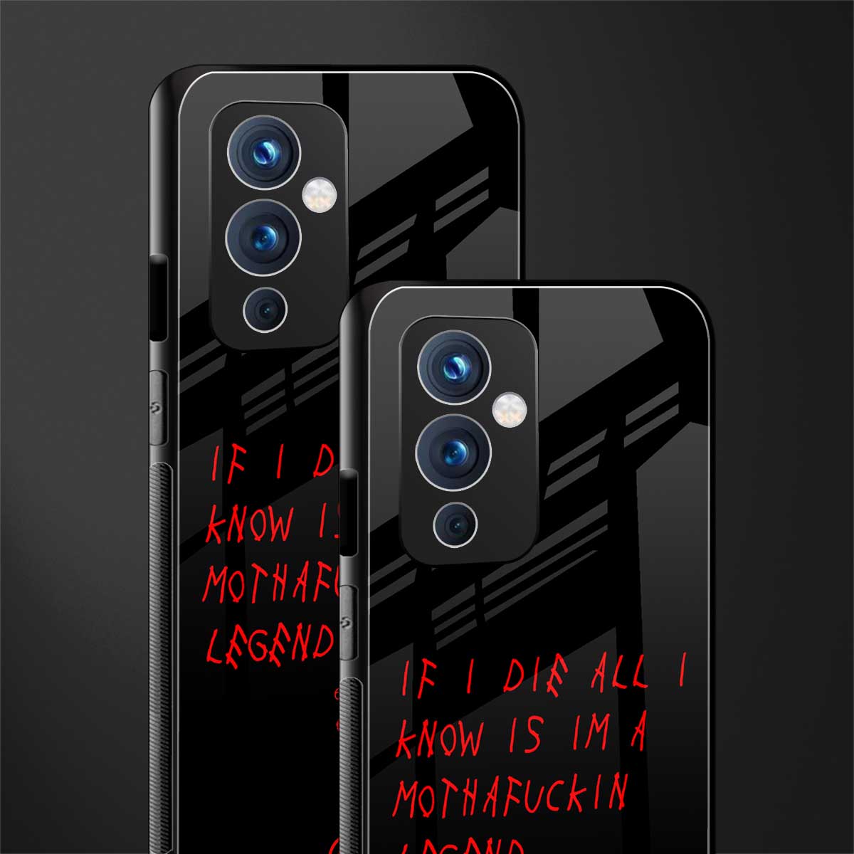 i am a legend back phone cover | glass case for oneplus 9