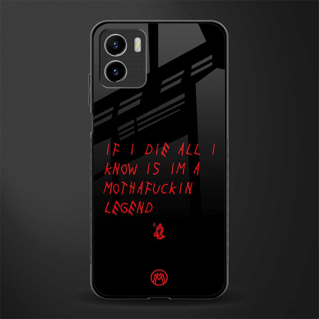 i am a legend back phone cover | glass case for vivo y72