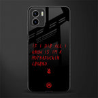 i am a legend back phone cover | glass case for vivo y72