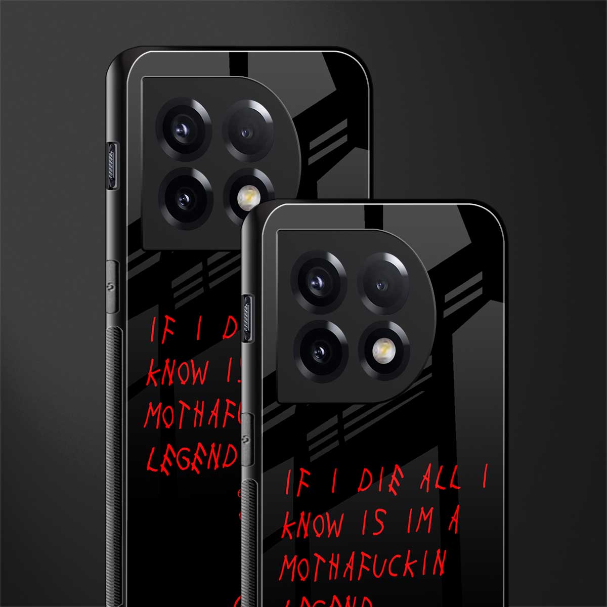 i am a legend back phone cover | glass case for oneplus 11