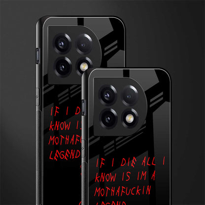 i am a legend back phone cover | glass case for oneplus 11