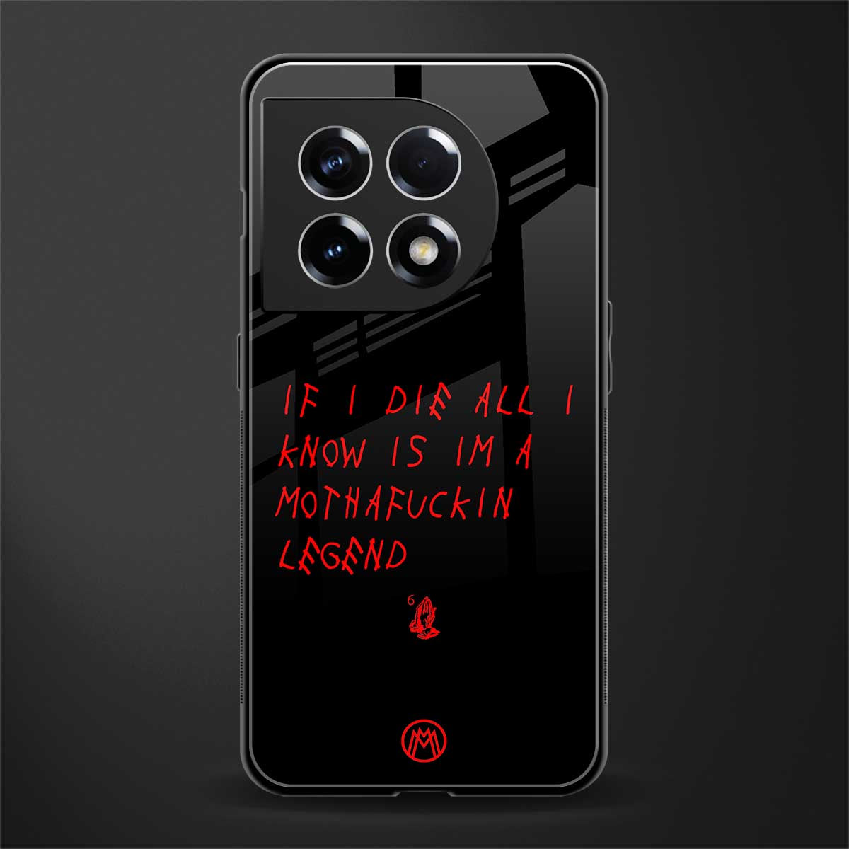 i am a legend back phone cover | glass case for oneplus 11