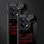 i am a legend back phone cover | glass case for oneplus 11r