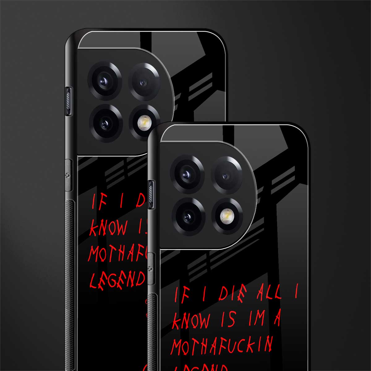 i am a legend back phone cover | glass case for oneplus 11r