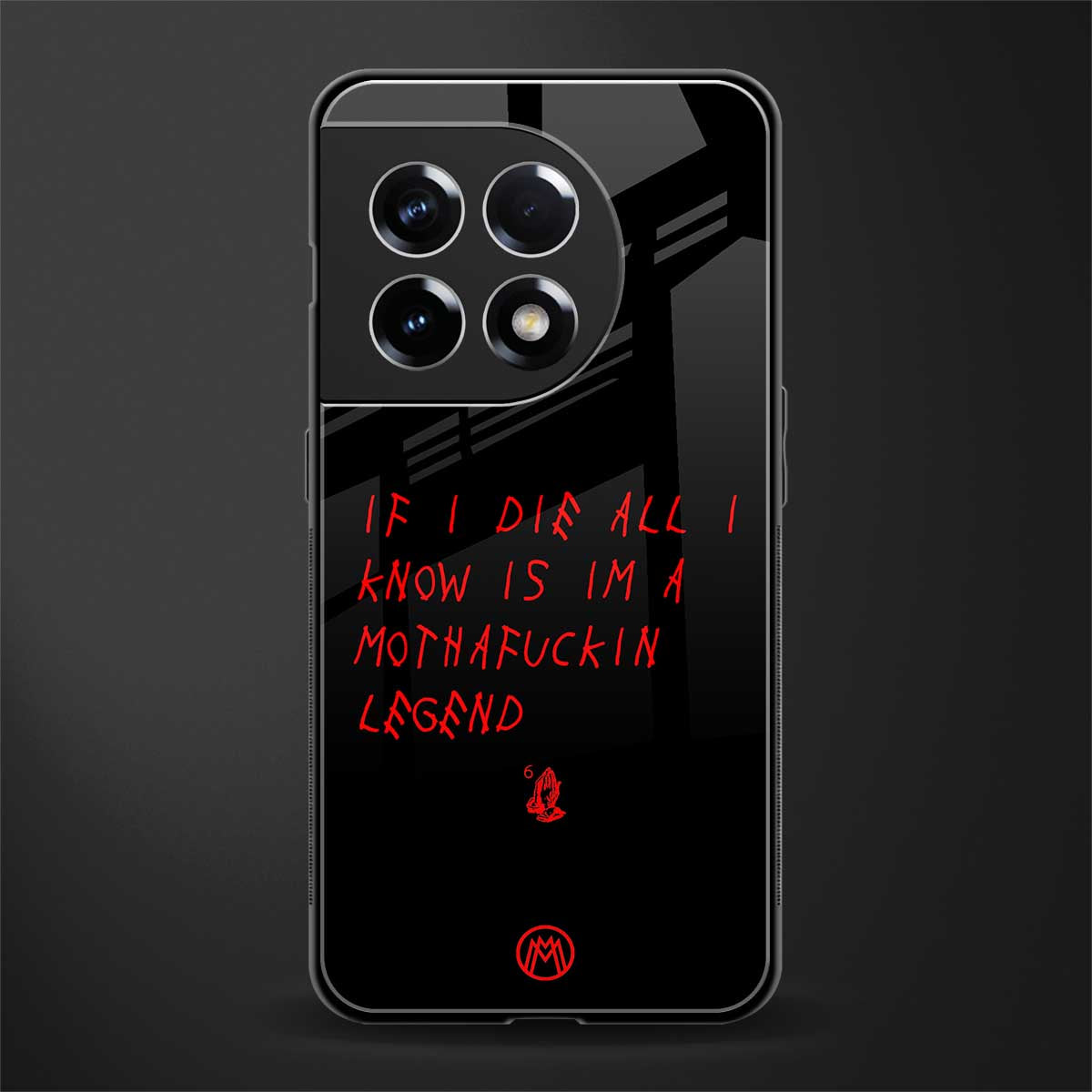 i am a legend back phone cover | glass case for oneplus 11r