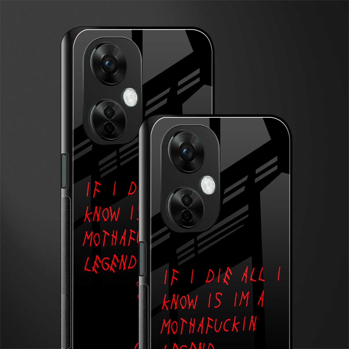 i am a legend back phone cover | glass case for oneplus nord ce 3 lite