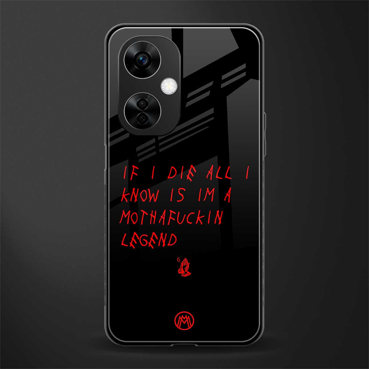 i am a legend back phone cover | glass case for oneplus nord ce 3 lite