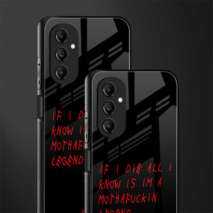 i am a legend back phone cover | glass case for samsung galaxy a14 5g
