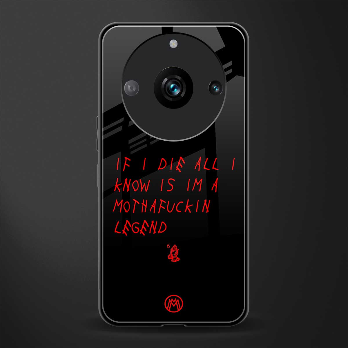 i am a legend back phone cover | glass case for realme 11 pro 5g