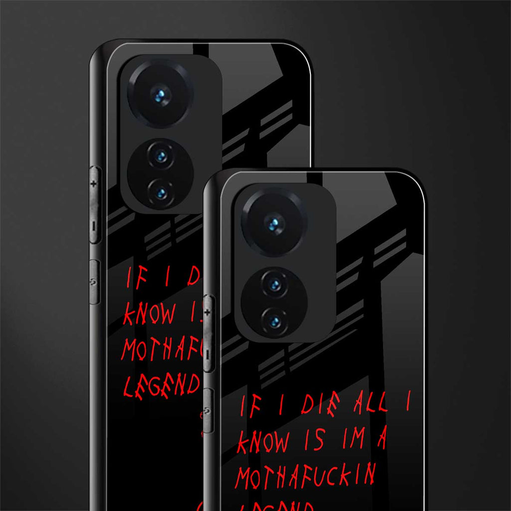i am a legend back phone cover | glass case for vivo t1 44w 4g