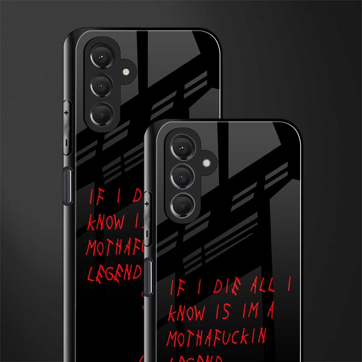 i am a legend back phone cover | glass case for samsun galaxy a24 4g