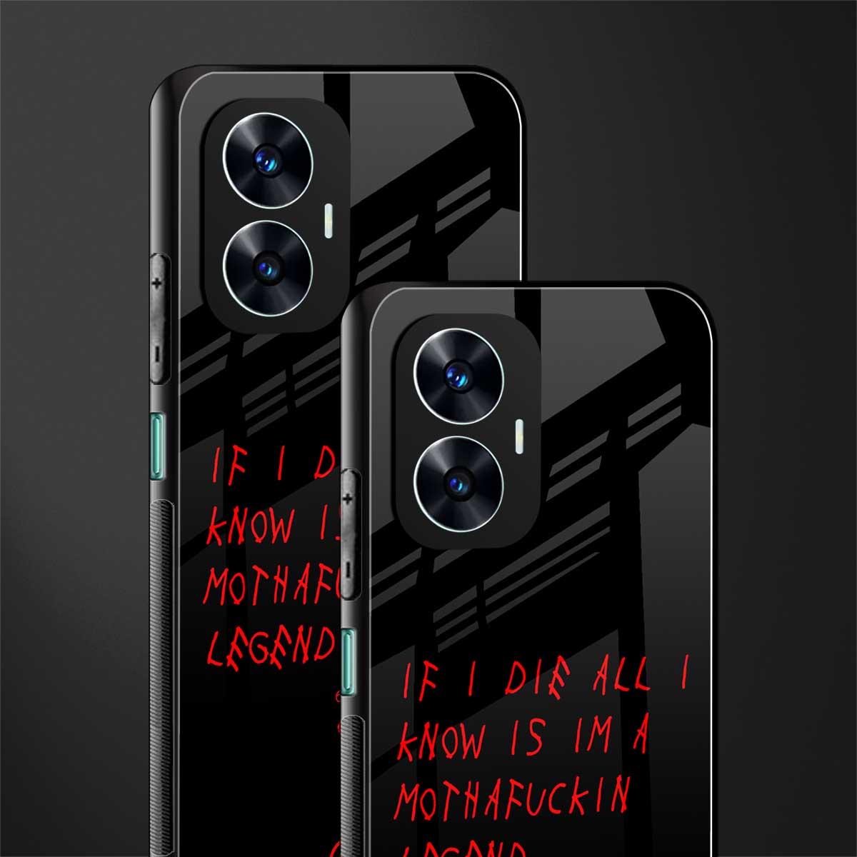 i am a legend back phone cover | glass case for realme c55