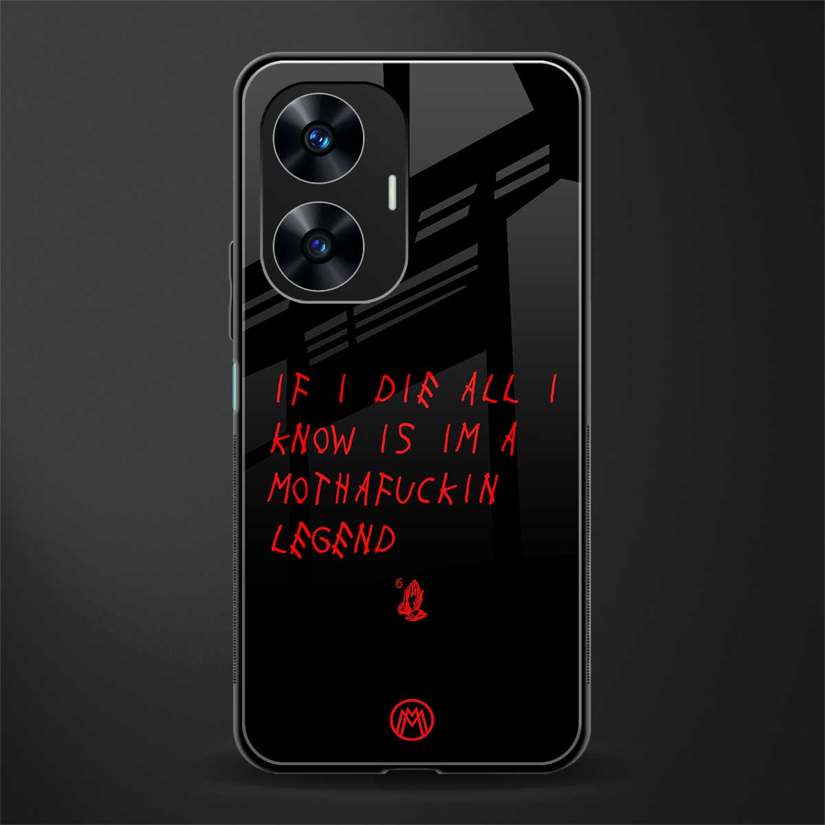 i am a legend back phone cover | glass case for realme c55