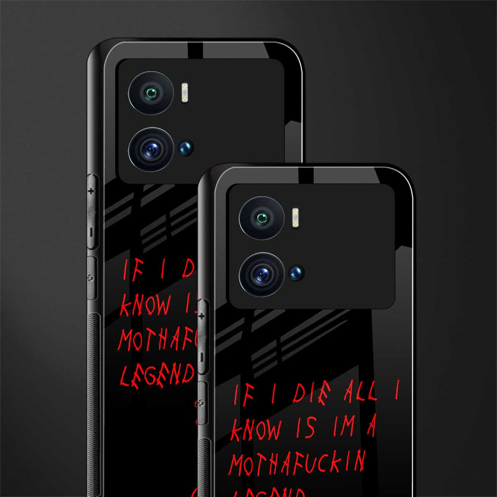 i am a legend back phone cover | glass case for iQOO 9 Pro