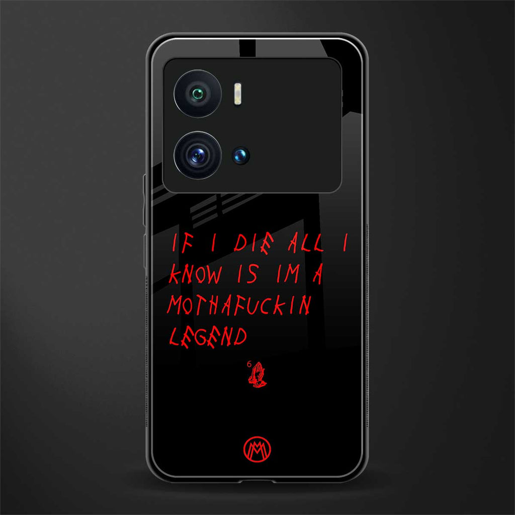 i am a legend back phone cover | glass case for iQOO 9 Pro