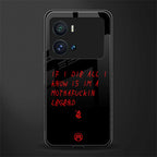 i am a legend back phone cover | glass case for iQOO 9 Pro