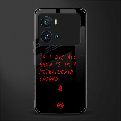 i am a legend back phone cover | glass case for iQOO 9 Pro