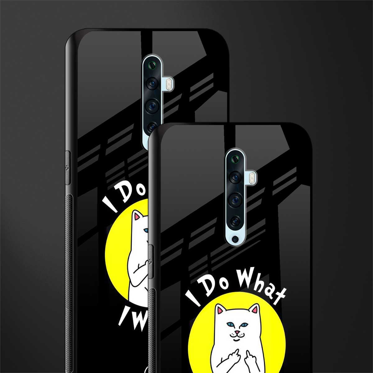 i do what i want glass case for oppo reno 2z