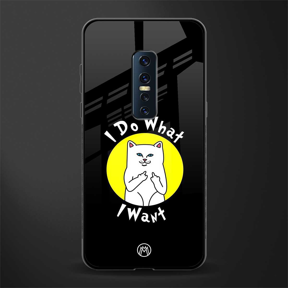 i do what i want glass case for vivo v17 pro