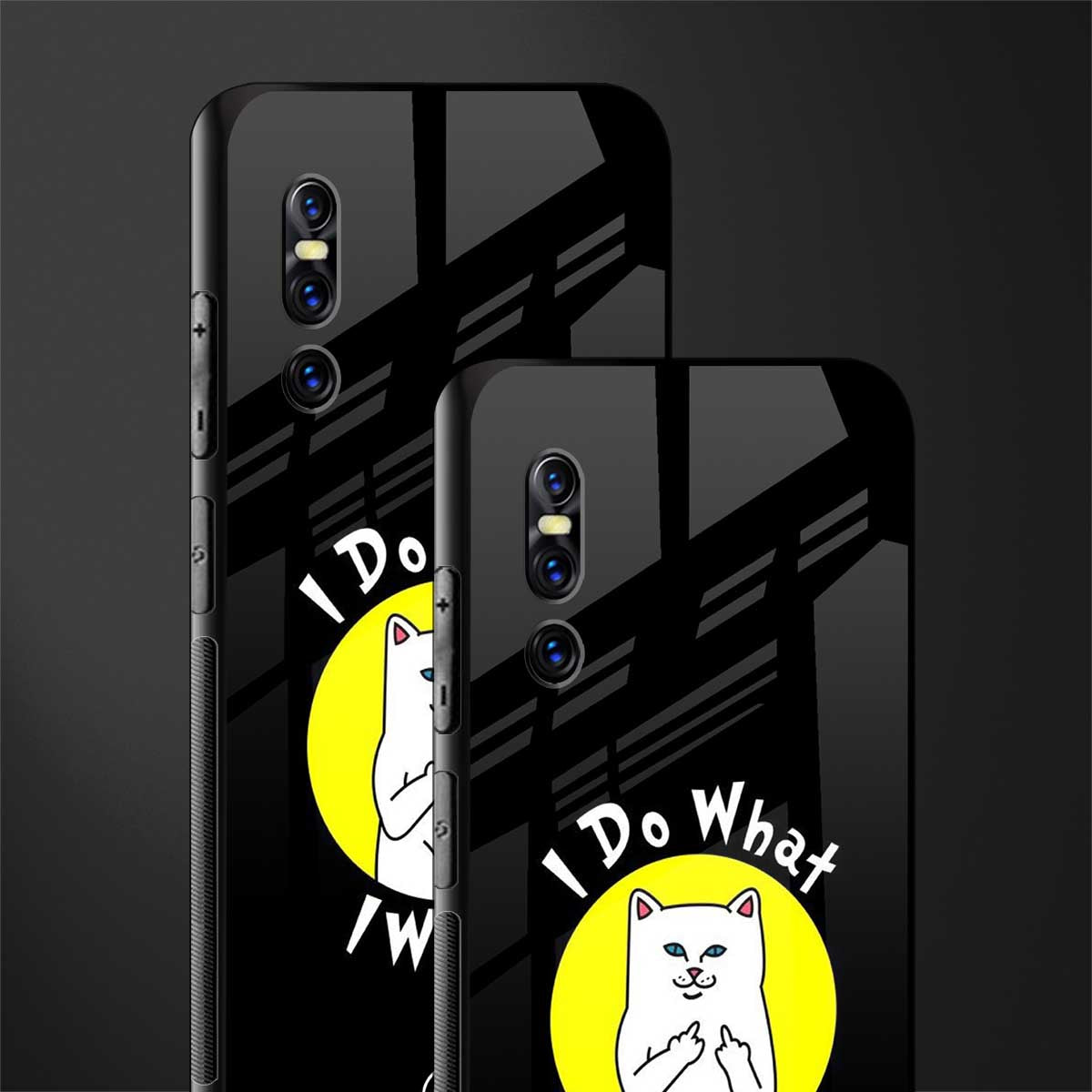 i do what i want glass case for vivo v15 pro