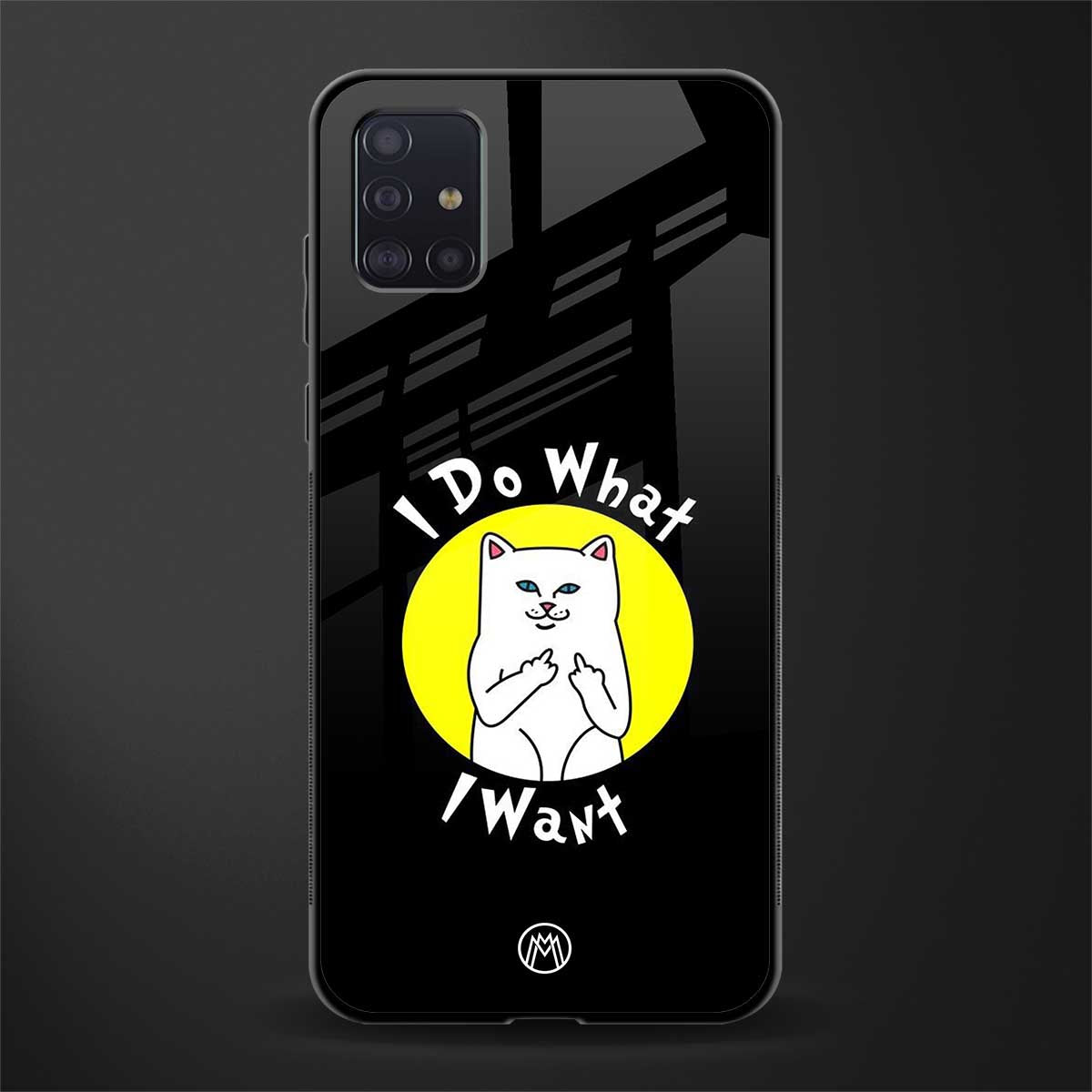 i do what i want glass case for samsung galaxy a71