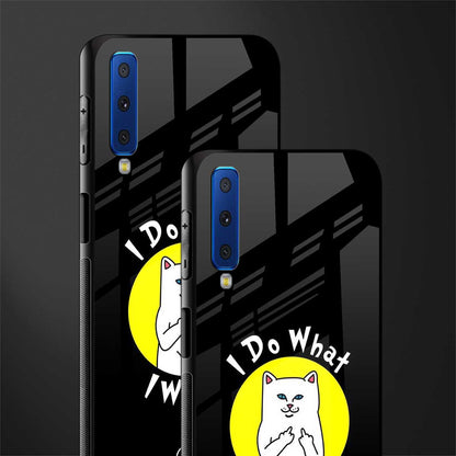 i do what i want glass case for samsung galaxy a7 2018