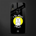 i do what i want glass case for redmi 7redmi y3