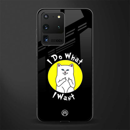 i do what i want glass case for samsung galaxy s20 ultra