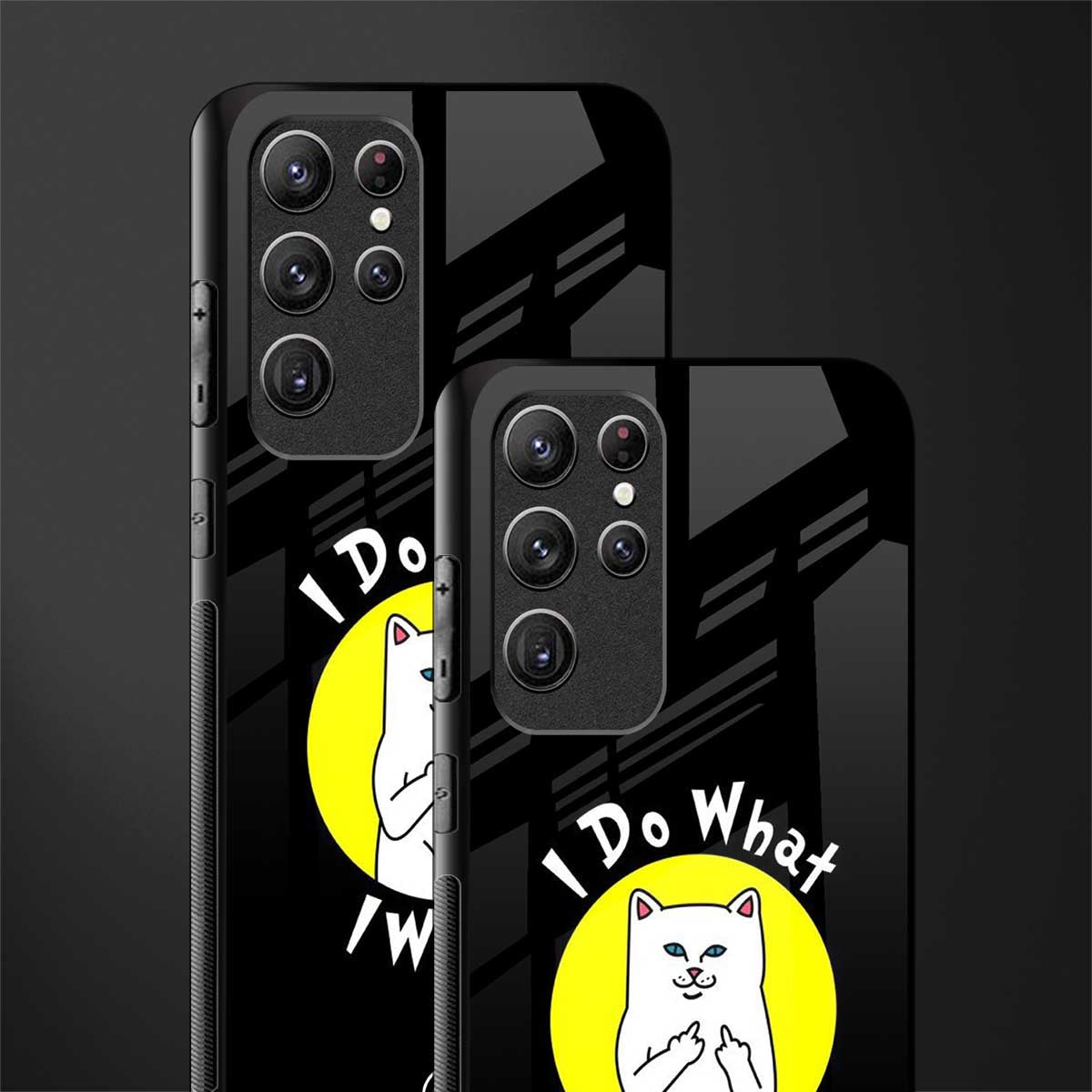 i do what i want glass case for samsung galaxy s22 ultra 5g