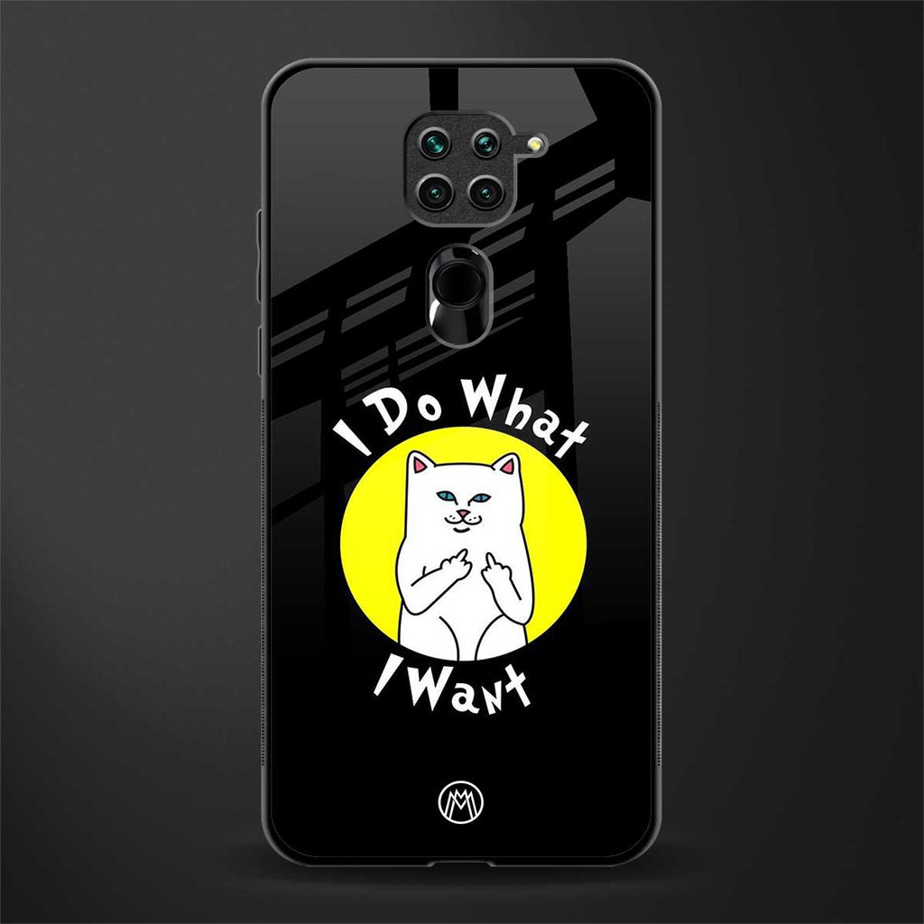i do what i want glass case for redmi note 9